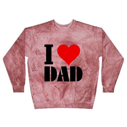 I love Dad | father's day Blast Sweatshirts