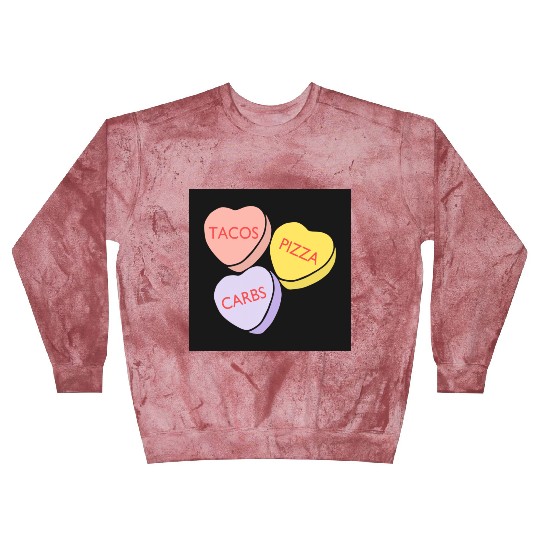 FRONTARTFunny Conversation Hearts Candy Blast Sweatshirts
