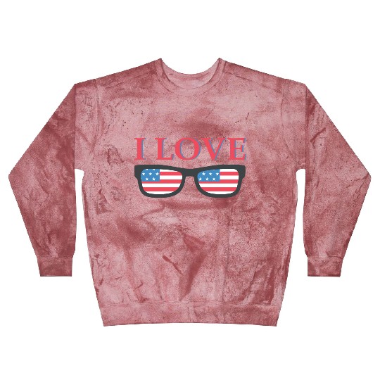I Love America Blast Sweatshirts