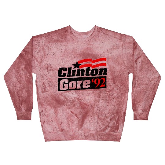 Clinton Gore '92 Bill Clinton President Blast Sweatshirts
