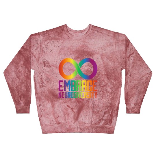 Autism Infinity Symbol Embrace Neurodiversity Blast Sweatshirts