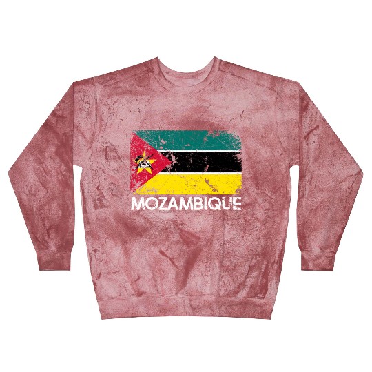 Mozambican Flag Made In Mozambique Blast Sweatshirts