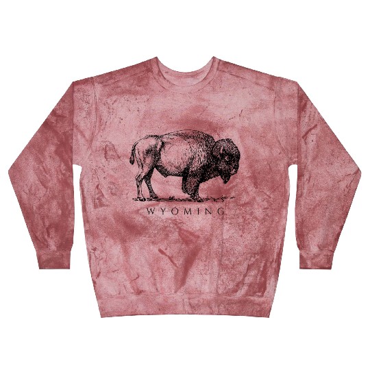 Wyoming With A Buffalo Blast Sweatshirts