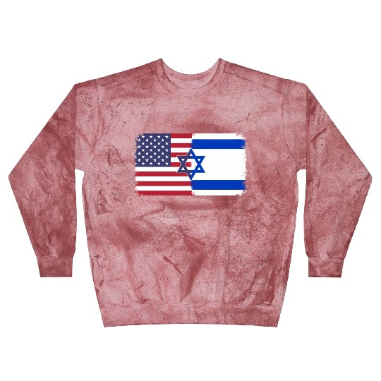 Israel Usa Flag Blast Sweatshirts