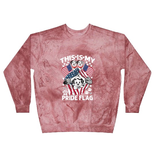 Dalmatian Pride Flag Blast Sweatshirts