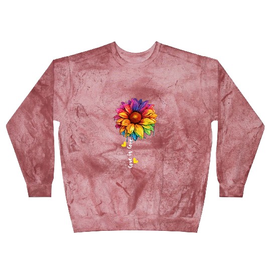 Rainbow Sunflower LGBTQ Community Transgender Pun Blast Sweatshirts