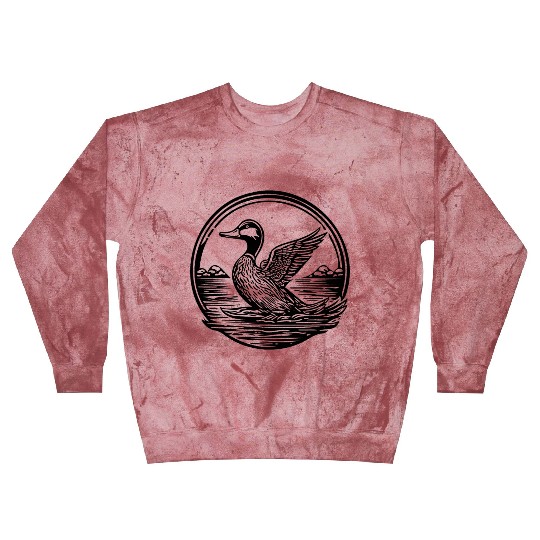 Duck Bird Nature Pond Blast Sweatshirts