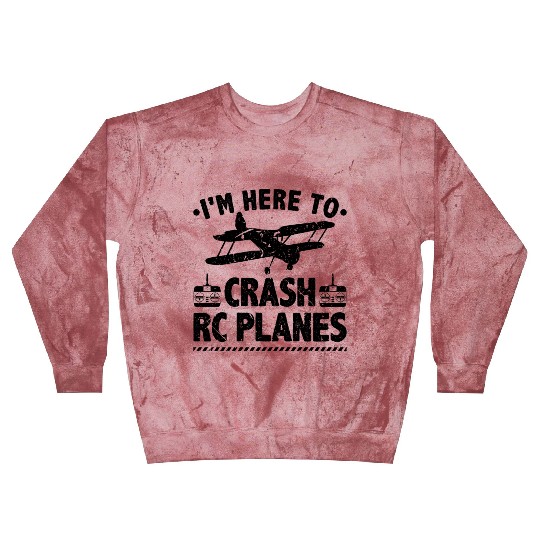Crash Planes Funny Rc Pilot Aviation Blast Sweatshirts