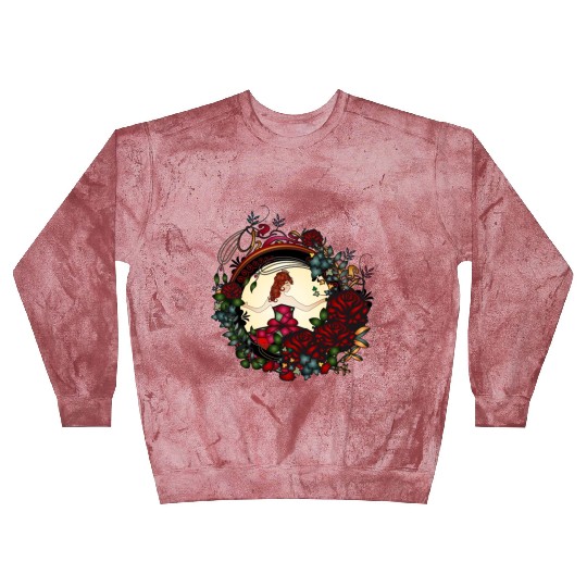 Princess in the rose garden in an Art Nouveau look Blast Sweatshirts