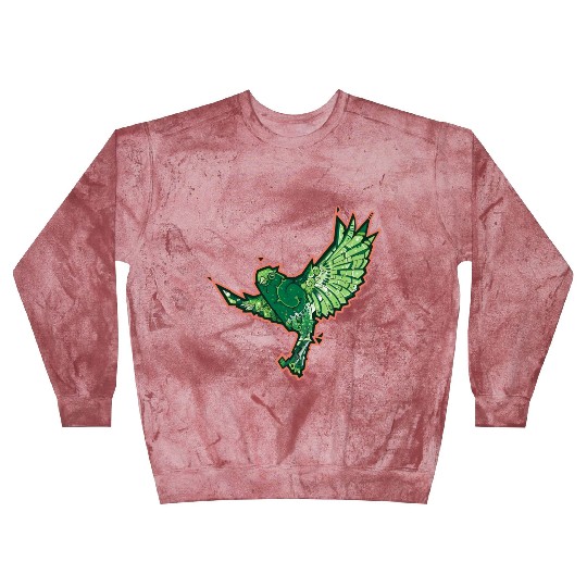 Green Bird Blast Sweatshirts
