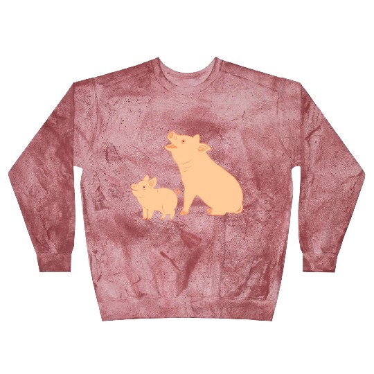 Mother pig with piglet Blast Sweatshirts