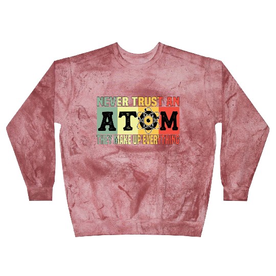 Atom Physics Chemistry Natural Science Vintage Blast Sweatshirts