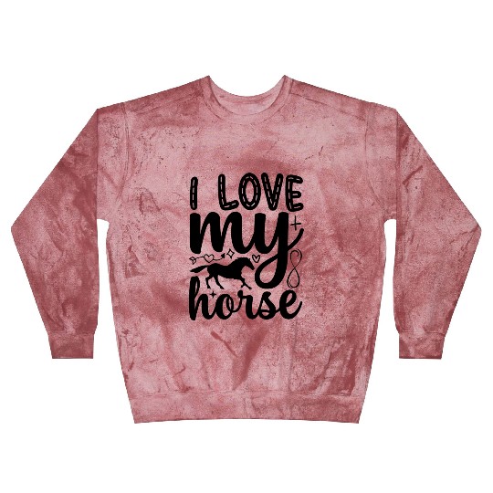 I Love My Horse Blast Sweatshirts