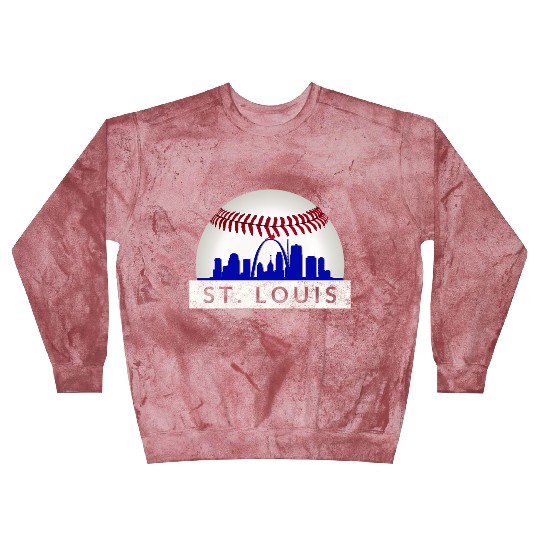 Saint Louis Red Cardinal Dress Hometown Skyline Gi Blast Sweatshirts