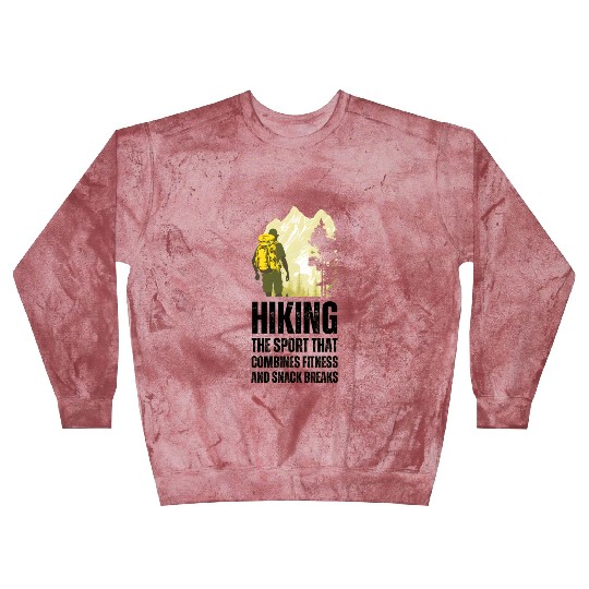 Hiking The Sport That Combines Fitness And Snack Blast Sweatshirts