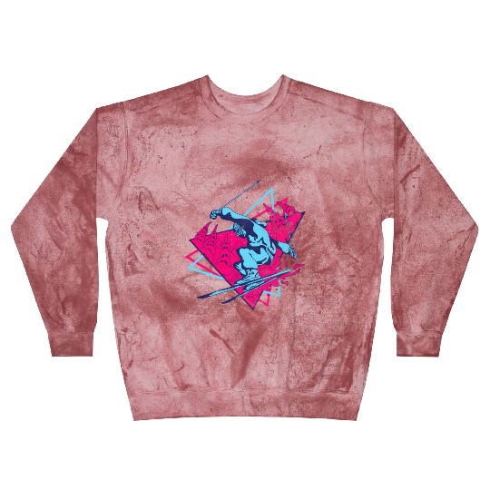 Ski 80S 90S Skiing Blast Sweatshirts