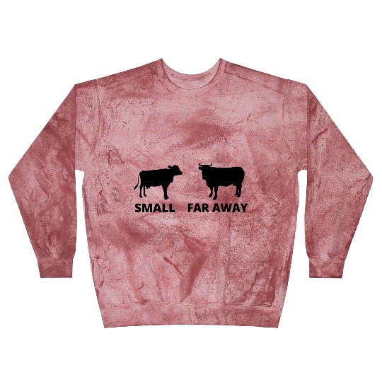 Small Cow Far Away Blast Sweatshirts Funny Father Ted Dougal