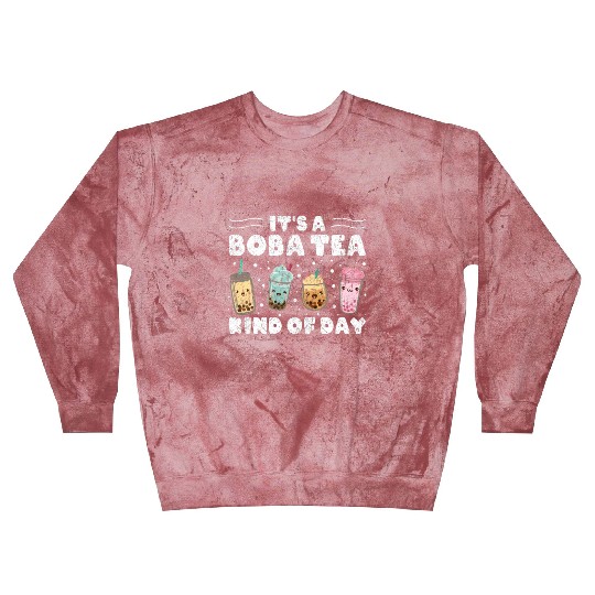 It´s A Boba Tea Kind Of Day Kawaii Bubble Tea Blast Sweatshirts