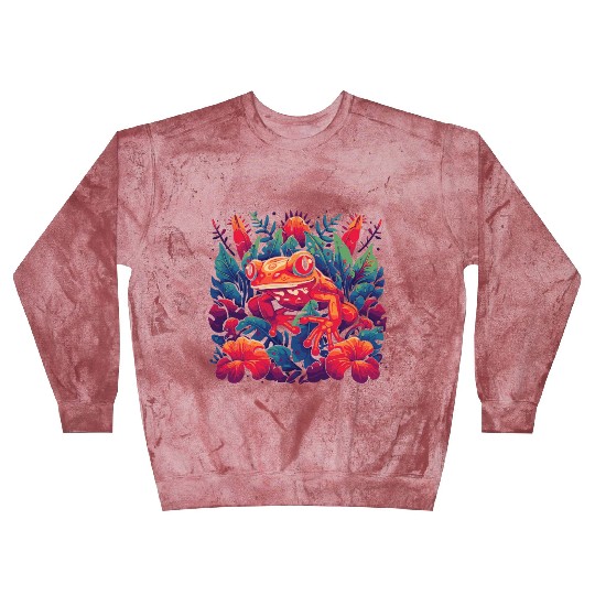 Wild Poison Frog Goth Goblincore Fairycore Gothic Blast Sweatshirts