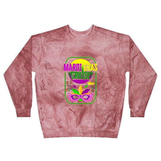 Mardi Gras Fleur De Lis Blast Sweatshirts, Mardi Gras Cruise