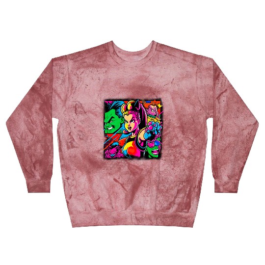 80s Pop Gaming 80s Popstyle Cartoon For all, who Blast Sweatshirts