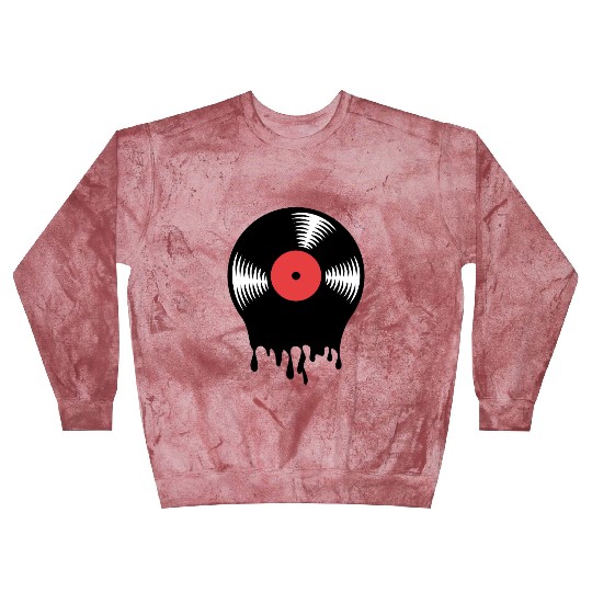 Melting vinyl disc. Blast Sweatshirts