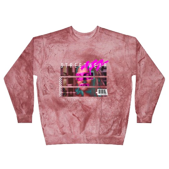 Cyan and black Futuristic Streetwear Blast Sweatshirts 1