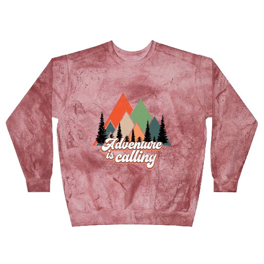 Adventure Is Calling Retro Mountains Alps Blast Sweatshirts