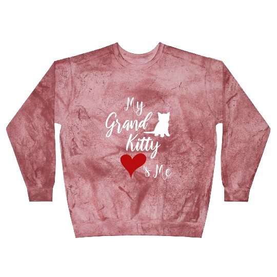 My Grandkitty Loves Me Grandma Of Cats Or Kittens Blast Sweatshirts