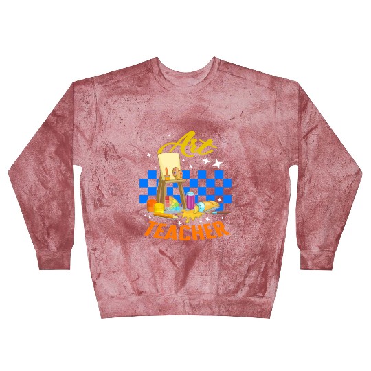 Art Blast Sweatshirts, Art Teacher Painting Palette Brush Blast Sweatshirts