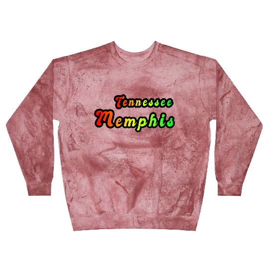 Memphis Tennessee rainbow design Blast Sweatshirts