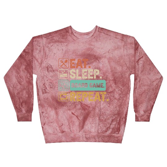 Eat Sleep Board Game Repeat Blast Sweatshirts