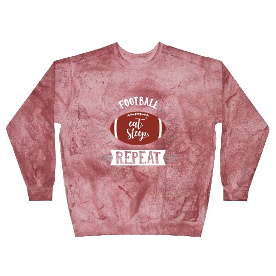 Football Eat Sleep Repeat Sports Babe Game Day Mom Blast Sweatshirts