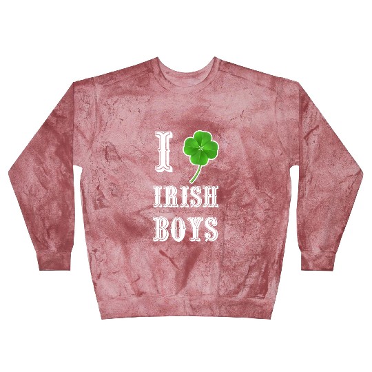 Shiny Saint Patrick s Day Shamrock Rhinestone Blast Sweatshirts