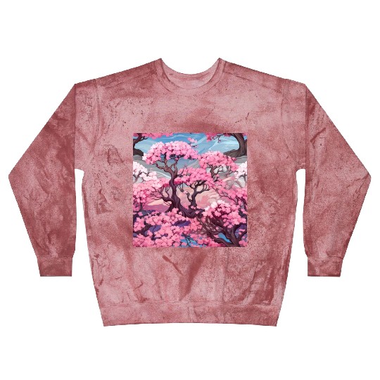 Anime Euphoria: Fantasy Cherry Blossom Dreamscape Blast Sweatshirts