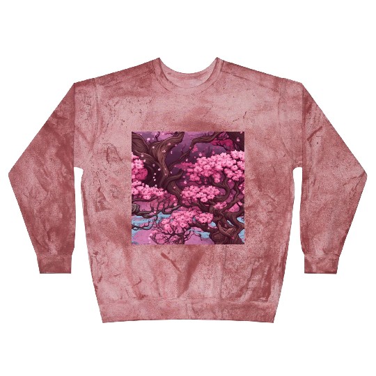Anime Euphoria: Fantasy Cherry Blossom Dreamscape Blast Sweatshirts