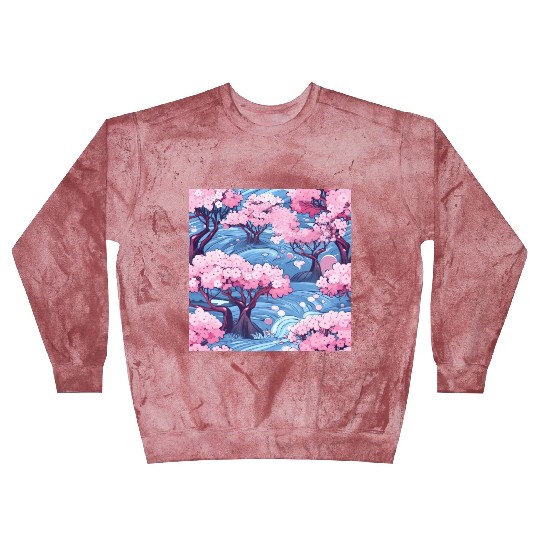 Anime Euphoria: Fantasy Cherry Blossom Dreamscape Blast Sweatshirts