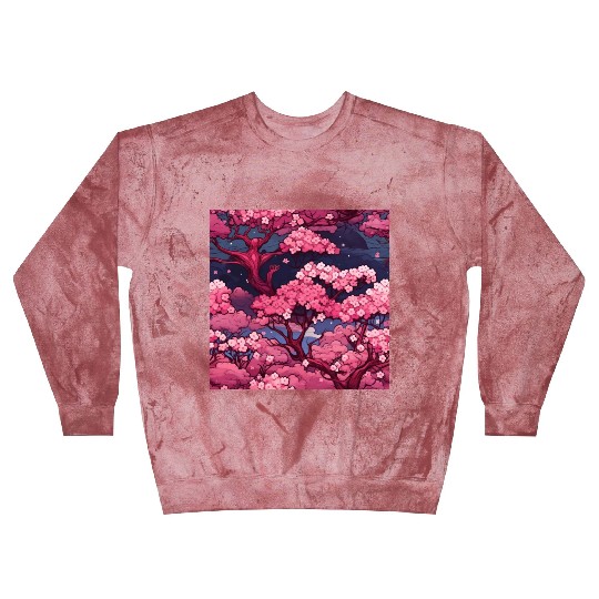 Anime Euphoria: Fantasy Cherry Blossom Dreamscape Blast Sweatshirts