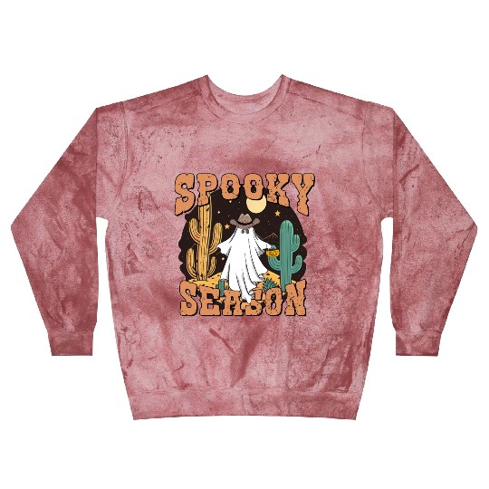 Spooky Season Western Ghost Halloween Blast Sweatshirts