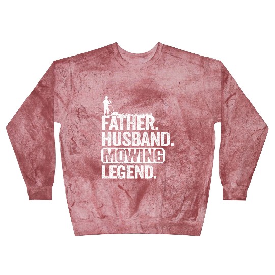 Father Husband Lawn Mowing Legend Gardening Dad Blast Sweatshirts