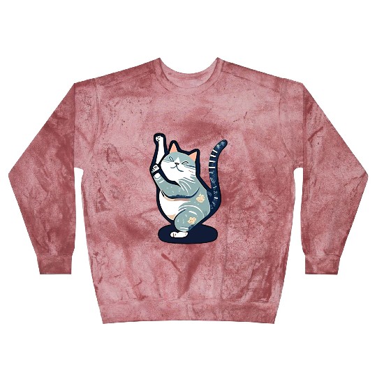 Yoga Cat: A Design for Cat Lovers and Yogis Alike Blast Sweatshirts