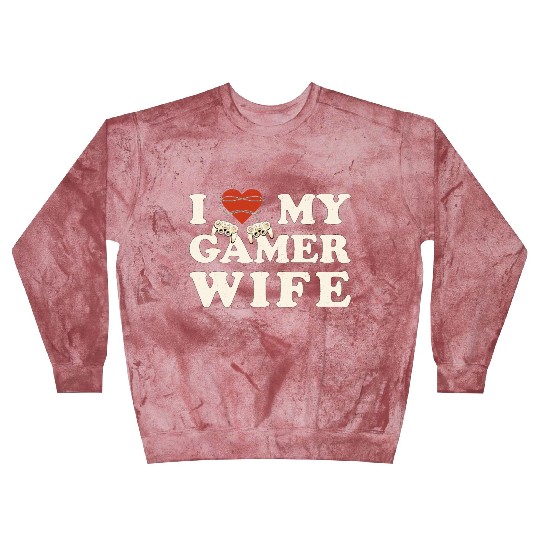 I Love My Gamer Wife - I Heart My Wife Blast Sweatshirts