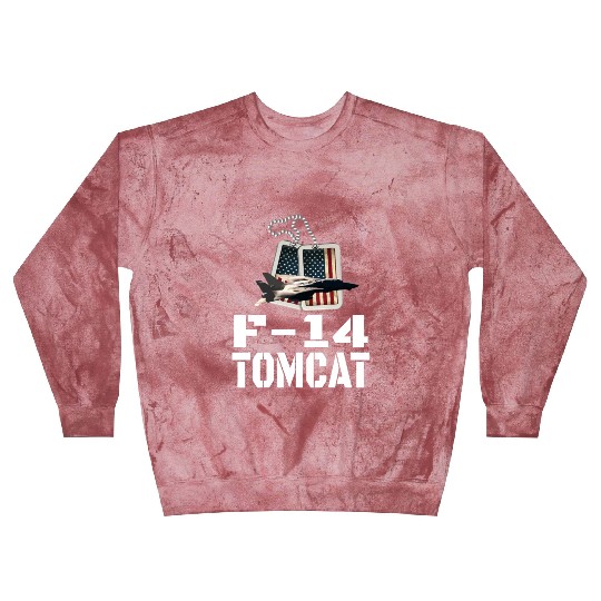 F 14 Tomcat US Flag Blast Sweatshirts