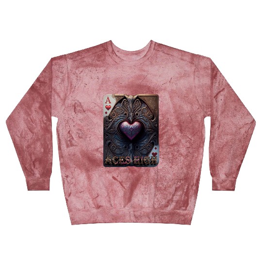 Aces High - Artistic Playing Card for Card Game En Blast Sweatshirts