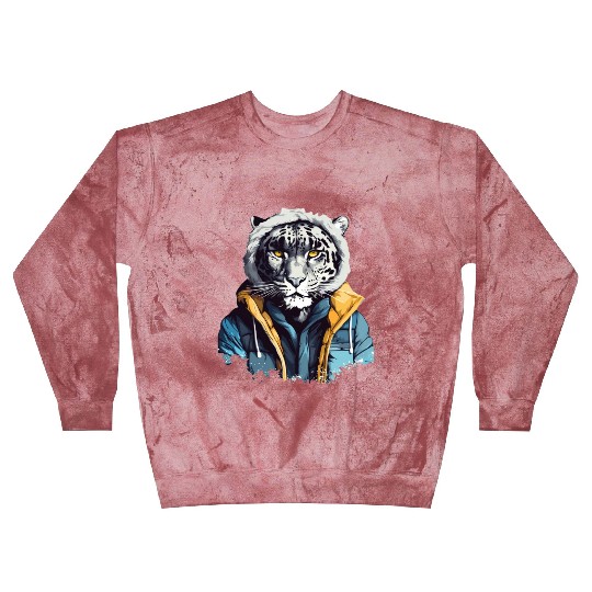 Street Style Snow Leopard | Leopard Lovers Blast Sweatshirts