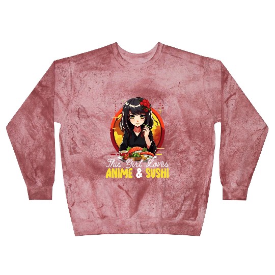 Anime Sushi Lover Nigiri Sashimi Food Manga Otaku Blast Sweatshirts