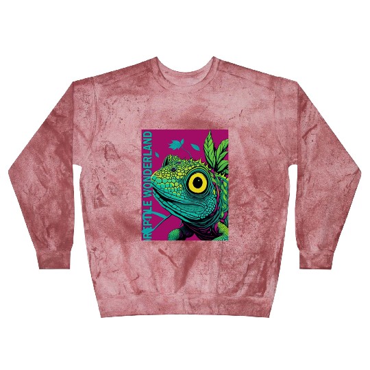 Psychedelic Reptile Wonderland Retro Designs 7 Blast Sweatshirts