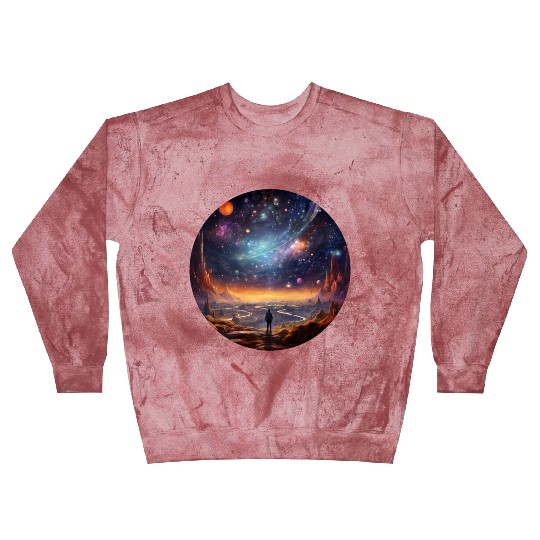 Galactic Splendor: Embrace the Marvels of Cosmos Blast Sweatshirts