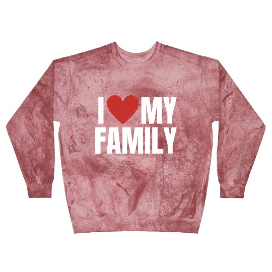 I Love My Family Gathering Reunion Celebration Blast Sweatshirts