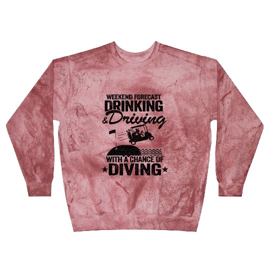 Drinking Driving Diving Beer Golf Cart Funny Blast Sweatshirts